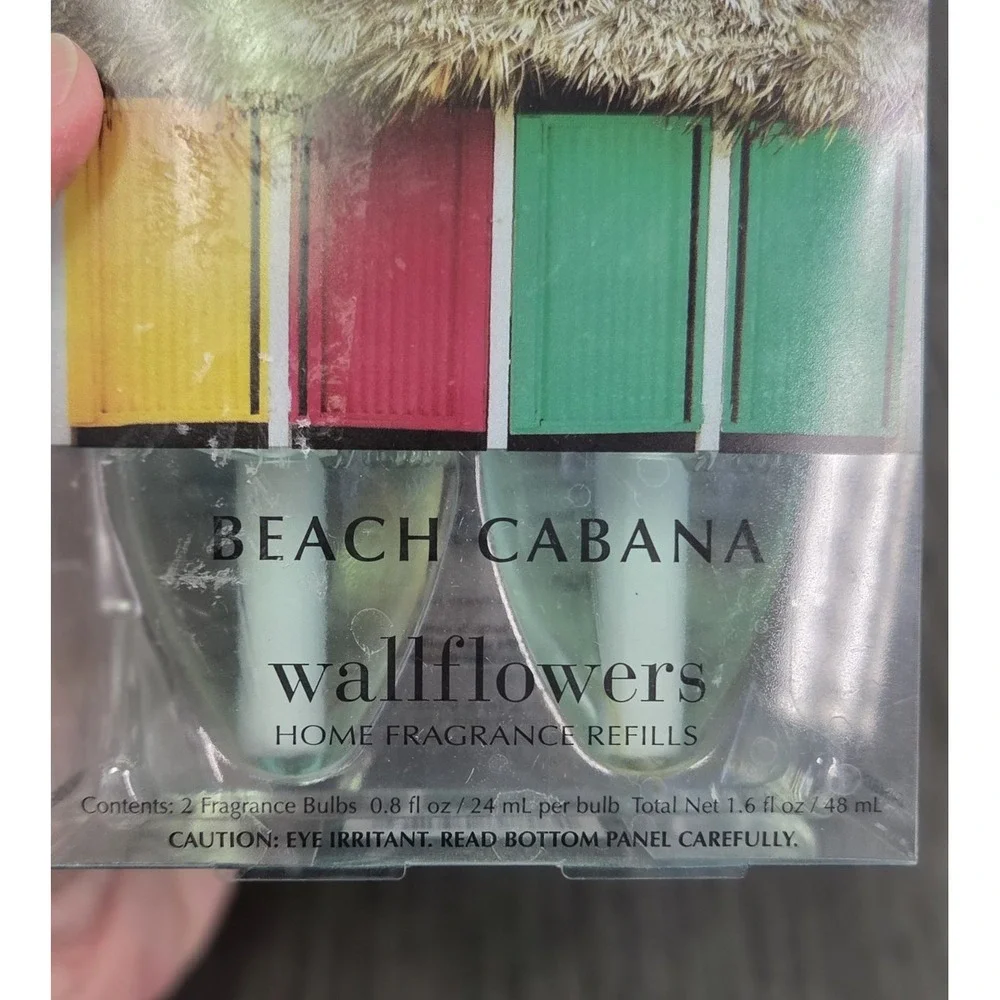 Bath & Body Works Wallflower Beach Cabana Refills New In Box 2 Pack RETIRED